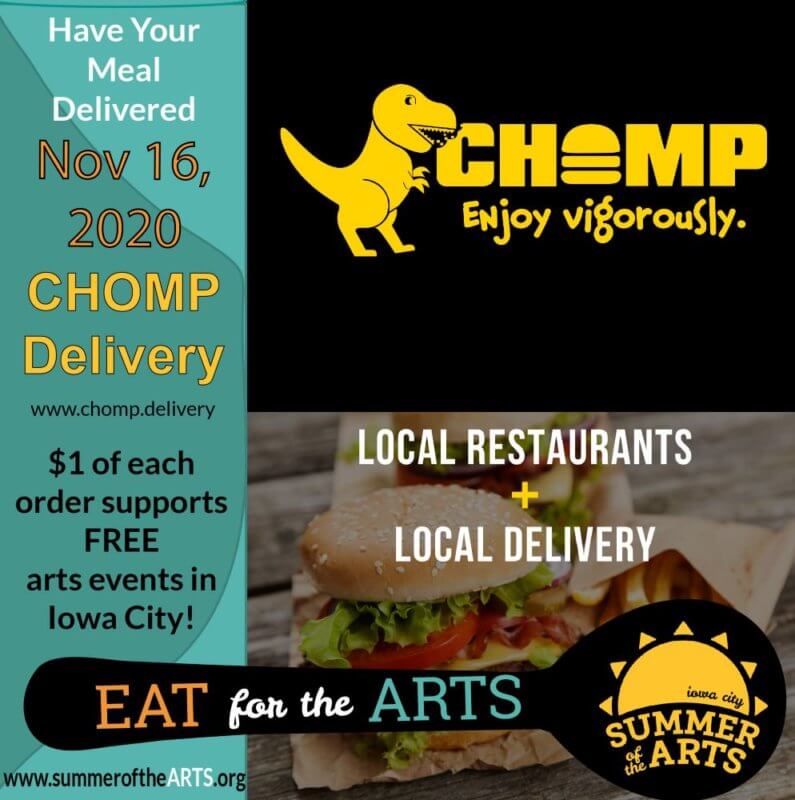 social media graphic for CHOMP delivery