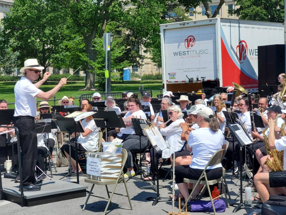 Iowa City Community Band Performing orchestra