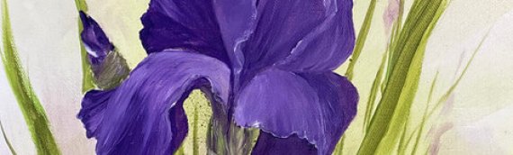 Purple Iris by Sandy Hunter