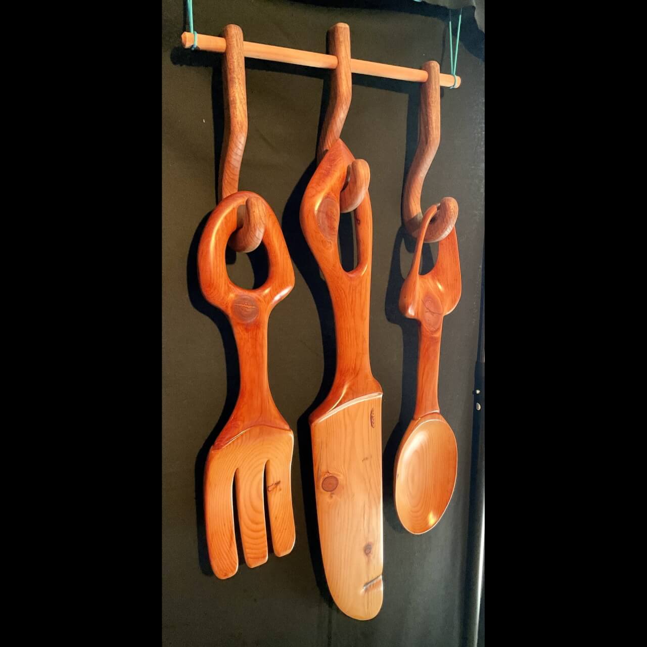 Rchardson wooden spoons hanging