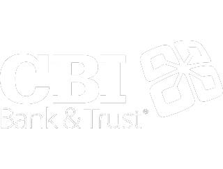 Summer of the Arts CBI Bank and Trust logo white