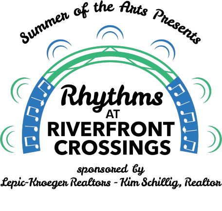 Summer of the Arts Iowa City Rhythms at Riverfront Crossings 2026 Sponsored By Lepic Kroeger Realtors - Kim Schillig