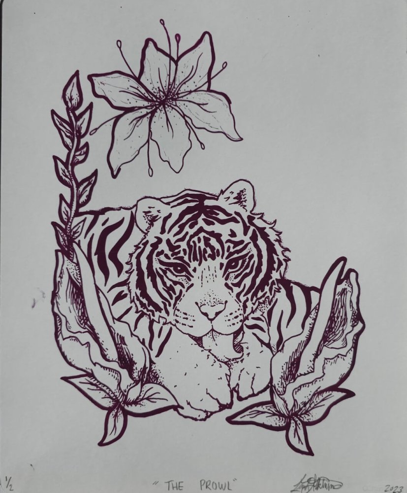Atkinson Tiger prowl print